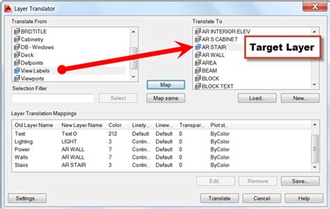 traduire layer|layer translate autocad.